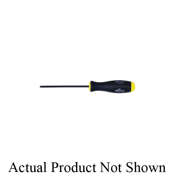 Bondhus 10615 Standard Length Screwdriver, 7/16 in BallDriver Point, 12-1/2 in OAL, Rubber Handle, ProGuard - Standard Screwdrivers